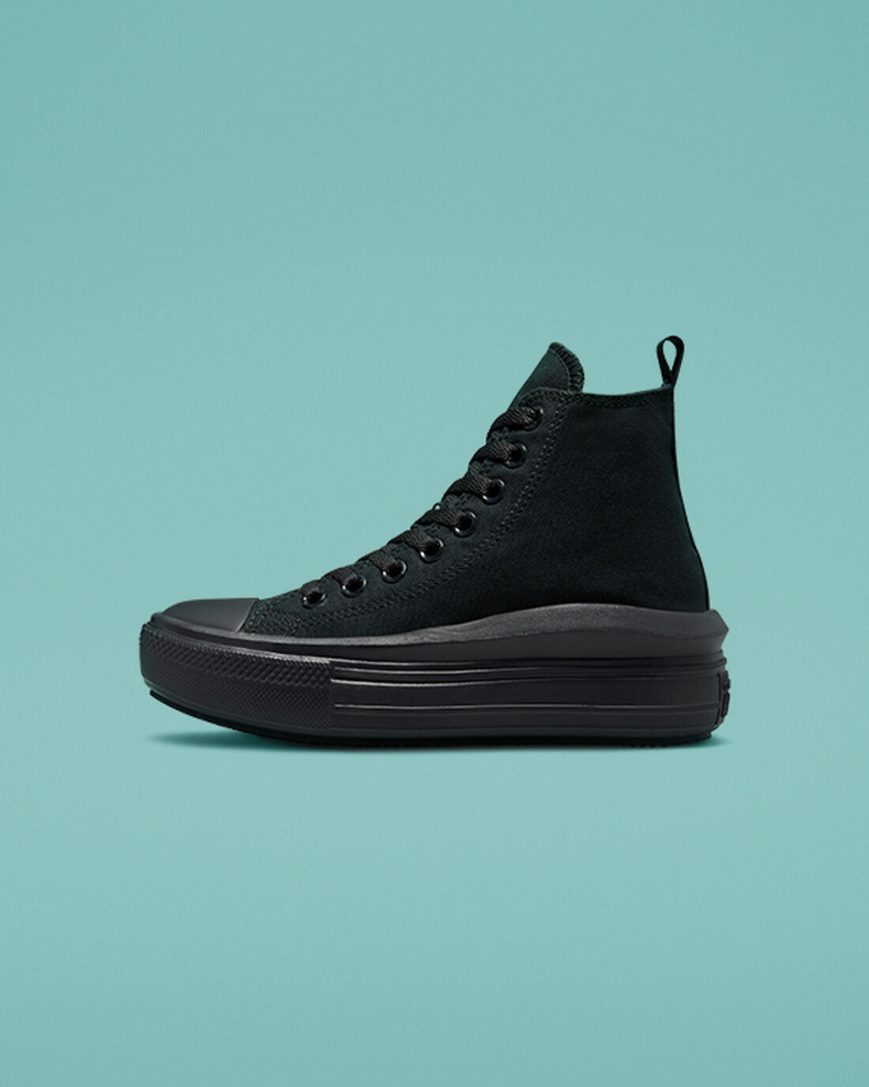 Topanky Na Platforme Converse Chuck Taylor All Star Move Vysoke Dievcenske Čierne Siva | SK AENSR7